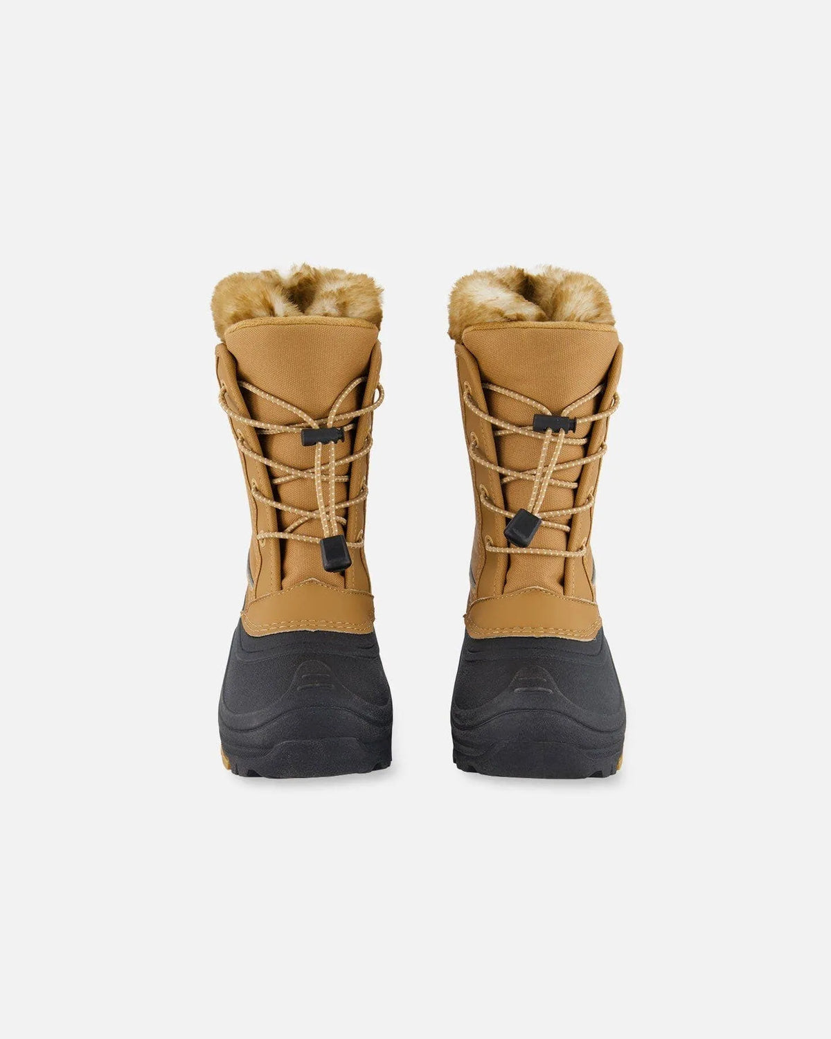 Brown Sugar winter boots, pair in front view