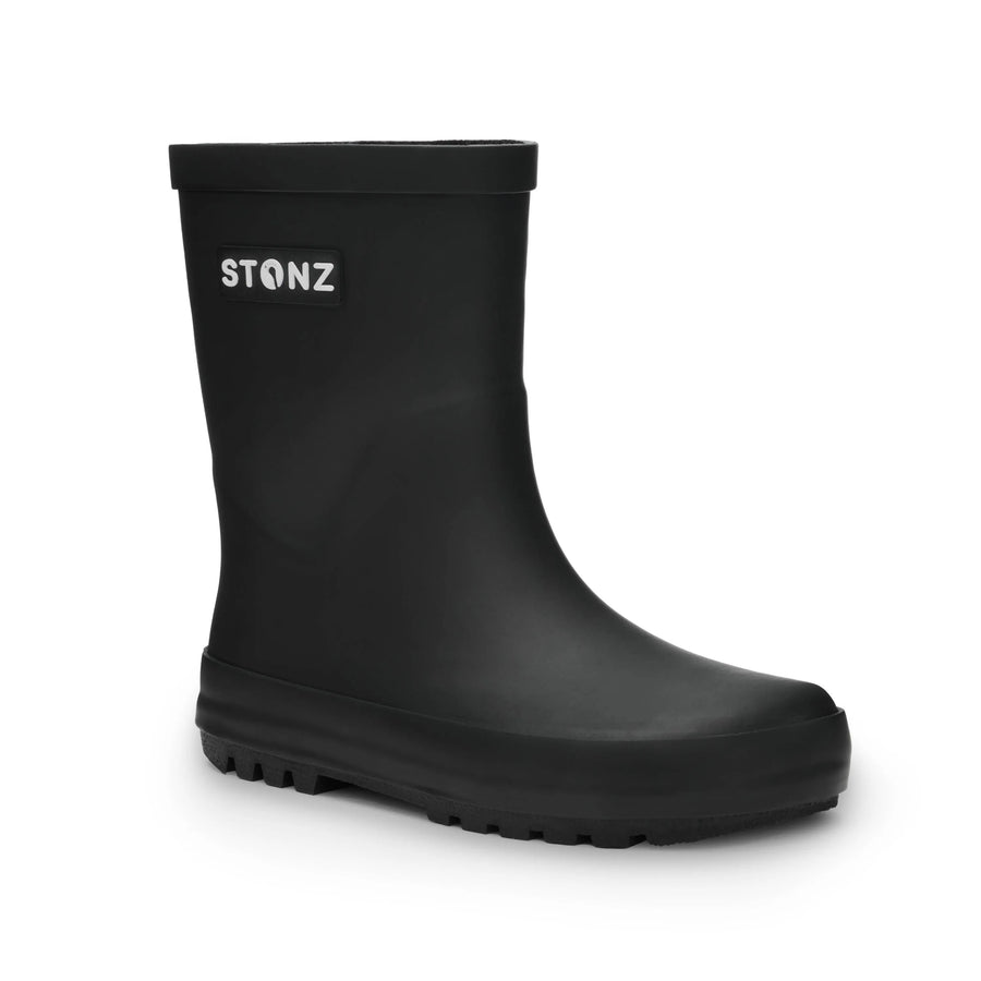 Black/Black Stonz Original Rain Boot, side view